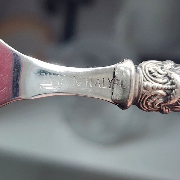 Vintage Napoleon Italy Pie Pastry Cake Server Knife Inox Silver Stainless Tool - Picture 2 of 6